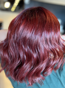 Merlot colored short bob 